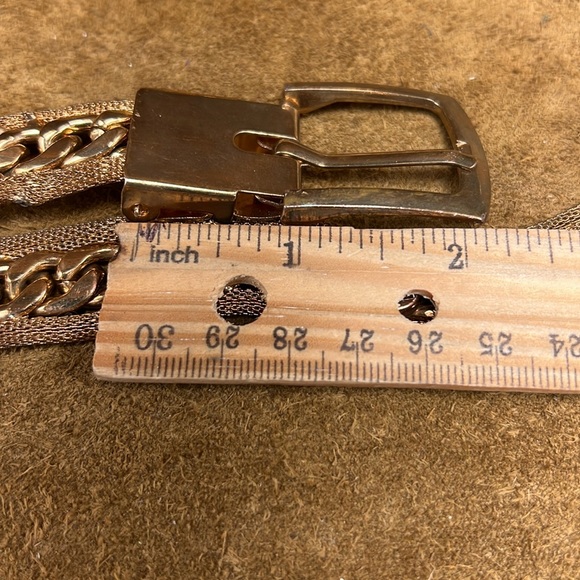 Vintage 80s Brass Chain Belt - Picture 7 of 8